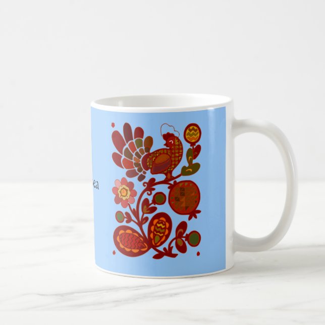 Taza roja del gallo de Chaunticleer (Derecha)