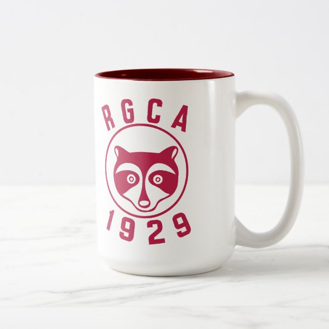 Taza roja del logotipo 15oz de RGCA (Derecha)