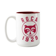 Taza roja del logotipo 15oz de RGCA