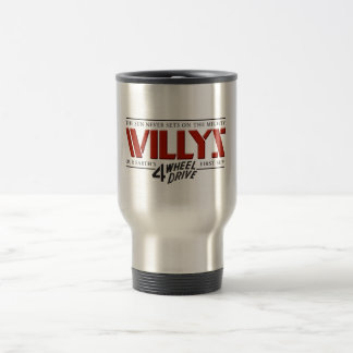 Taza roja del viaje de Willys 4WD