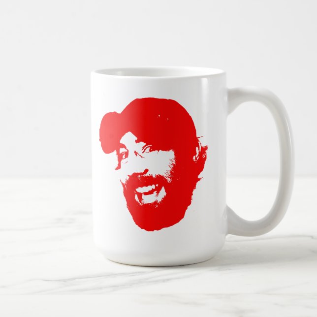 Taza roja épica total de la barba de DANarchy (Derecha)