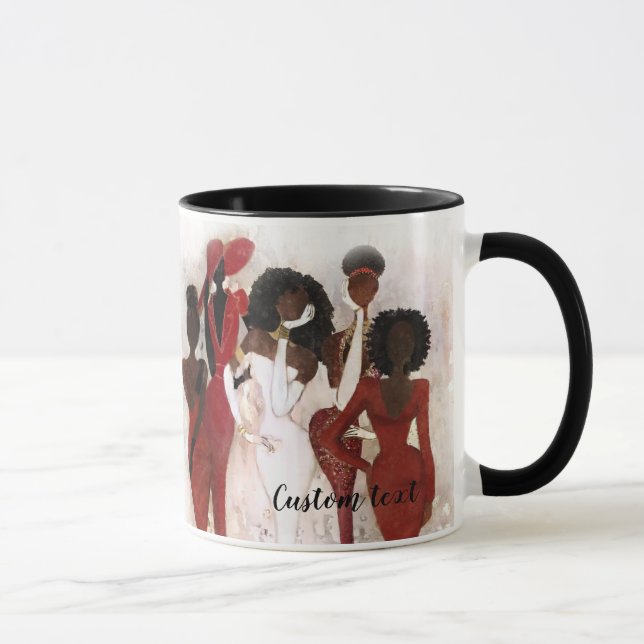 Taza roja y poner crema fabulosa de la hermandad (Derecha)