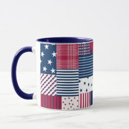 Taza Rojo, blanco y azul