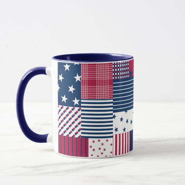Taza Rojo, blanco y azul (Izquierda)