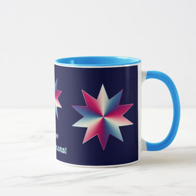 Taza Rojo, blanco y azul (Derecha)