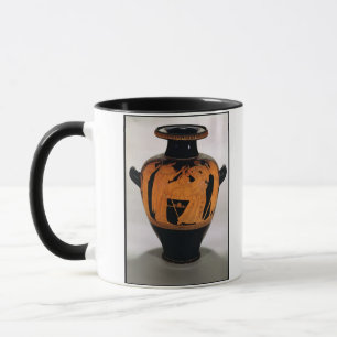 Taza Rojo-figura stamnos del ático que representan al