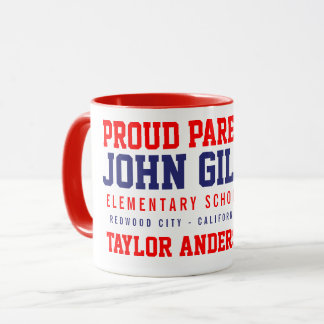 Taza Rojo orgulloso del padre de la papada conocida de