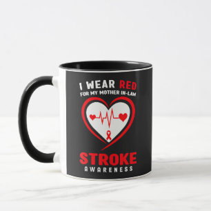 Taza Rojo Por Accidente Cerebrovascular De Mi Suegra