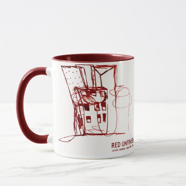TAZA ROJO SIN TERMINAR (Izquierda)