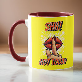 Taza Rojo y Amarillo - ¡Shh! No es café de hoy