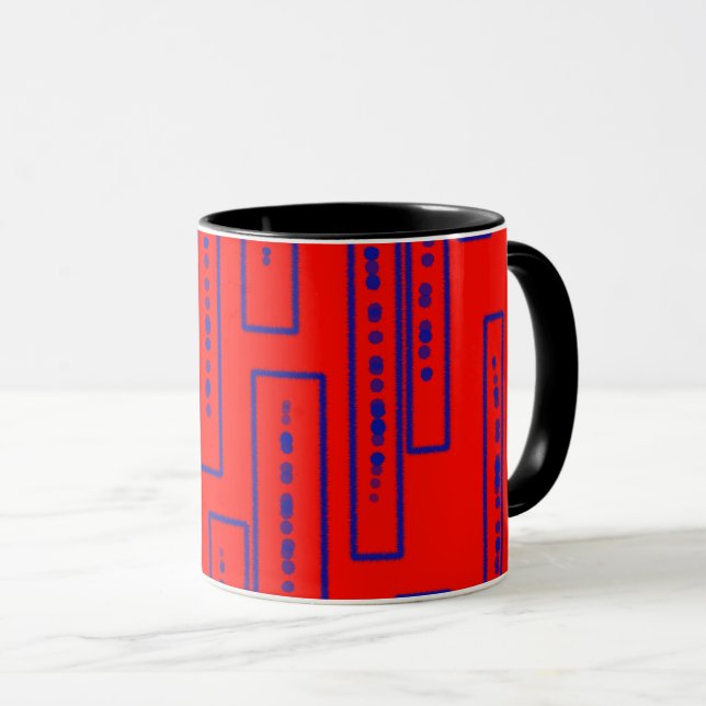 Taza Rojo y azul (Anverso derecho)