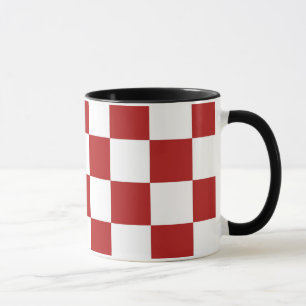 Taza Rojo y blanco tachado