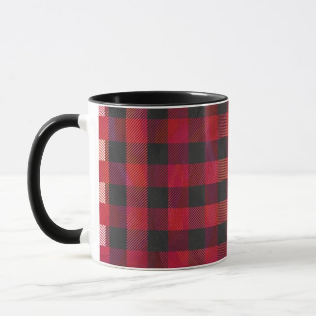 Taza Rojo y negro trenzado (Izquierda)