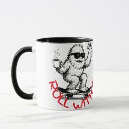 Taza Roll With It Abominable Snowman Skater