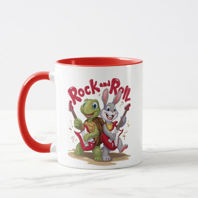 Taza Rollo Musical Reptile y Rock Out (Izquierda)