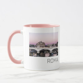 Taza Roma Italia Castel Sant'Angelo Puente Sunset