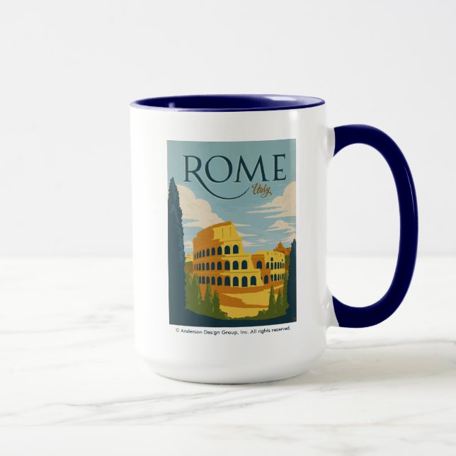 Taza Roma, Italia, Coliseo (Derecha)