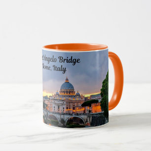Taza Roma, Italia - Puente de Saint Angelo,
