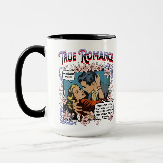 Taza Romance retro - Romance verdadero - Mug (Izquierda)