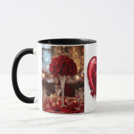 Taza Romantic Red Rose love Valentine Hot Drink Coffee