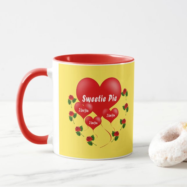 Taza romántica de la empanada del Sweetie (Con donut)