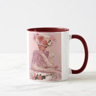 Taza romántica de la señora café del Victorian