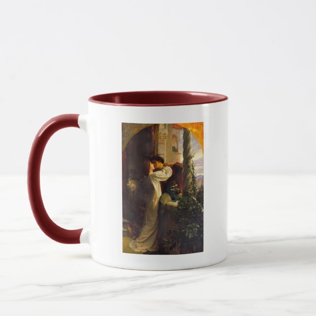 Taza Romeo y Julieta c. 1884 por Sir Frank Dicksee (Izquierda)