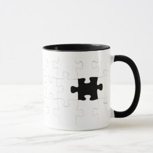 Taza Rompecabezas con el pedazo que falta