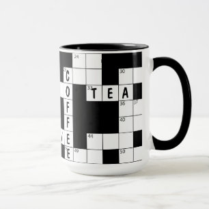 Taza Rompecabezas de cruz con palabras