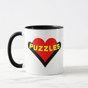 Taza Rompecabezas sobre el corazón