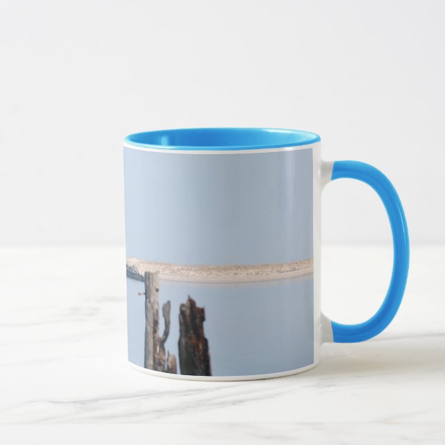 Taza Rompeolas de Delaware y puerto de los faros del (Derecha)