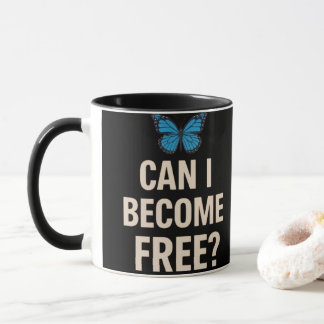 Taza Romper libre - Mug de mariposa motivacional