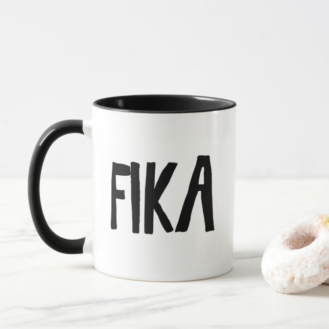 Taza Rompimiento de café sueco de Fika (Con donut)