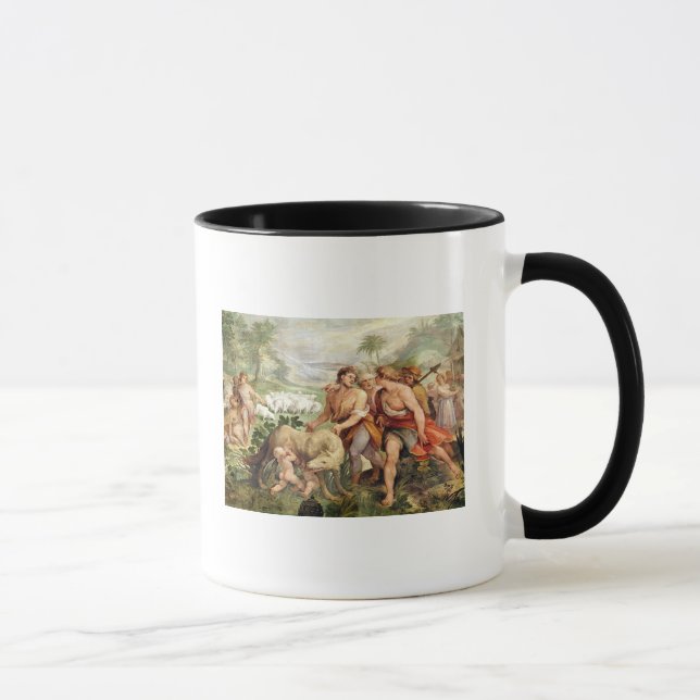 Taza Romulus amamantó por el ella-lobo (Derecha)