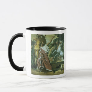 Taza Romulus, conquistador de Acron, llevando su botín