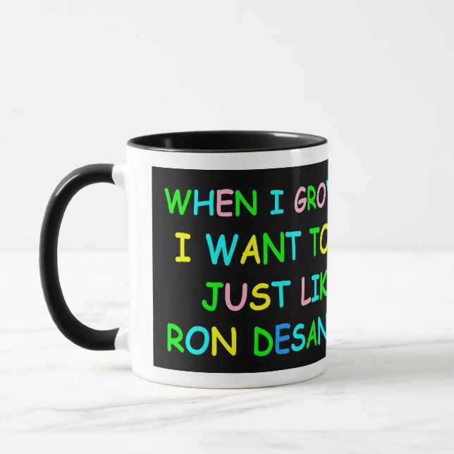 Taza ¡Ron Desantis Cuando Crecí! (Izquierda)
