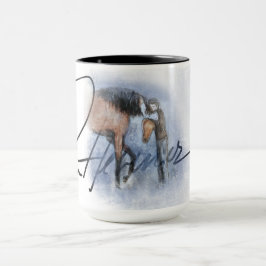 Taza Ron Hevener "Destino del Semental" Firma