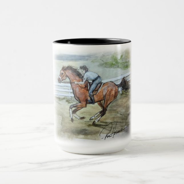 Taza Ron Hevener "Fate of the Stallion" (Centro)