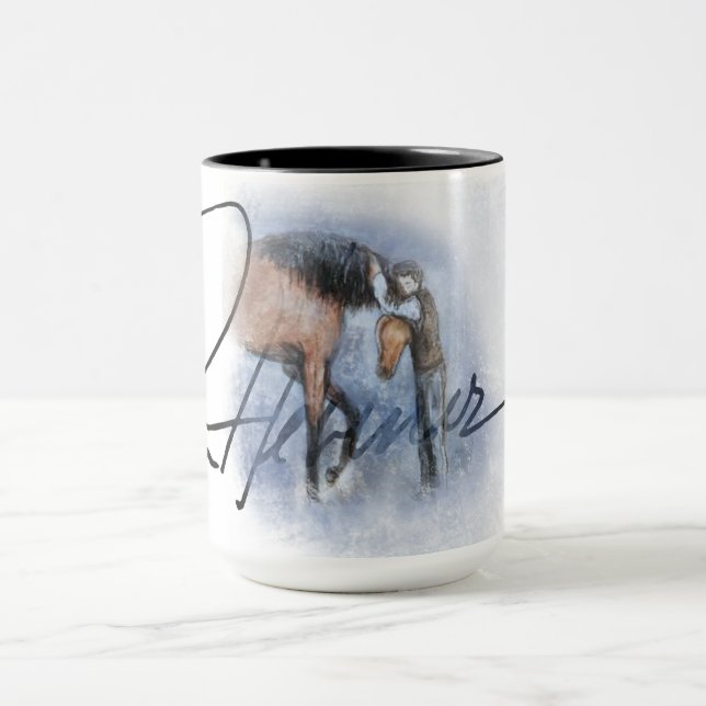 Taza Ron Hevener "Fate of the Stallion" Signature (Centro)