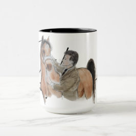 Taza Ron Hevener "Fate of the Stallion" Signature