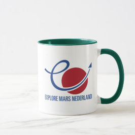 Taza Rood Wit Blauw Explora el logo de Mars Nederland M