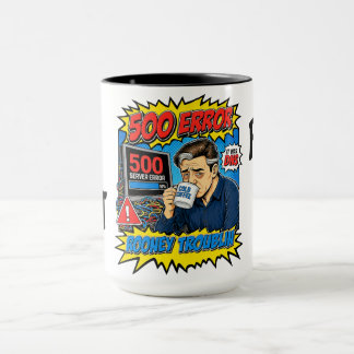 Taza Rooney Troublin 500 Error IT Tech Humor Funny Mug