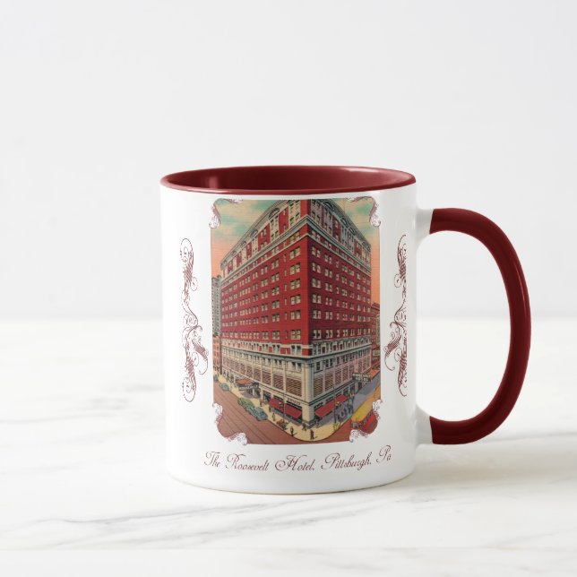 Taza Roosevelt Hotel Vintage Coffee Mug (Derecha)