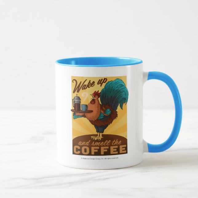 Taza Rooster - Despierta y Huele el café (Derecha)