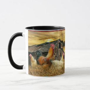 Taza Rooster Hens Barn Coop