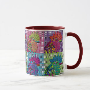 Taza Roosters Gone Psycho