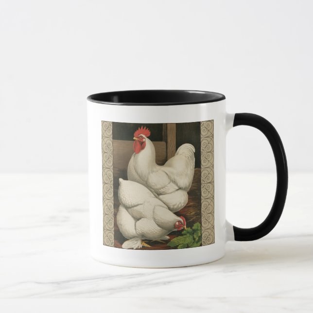 Taza Roosters & Hen afuera de la Casa Hen con la fronte (Derecha)