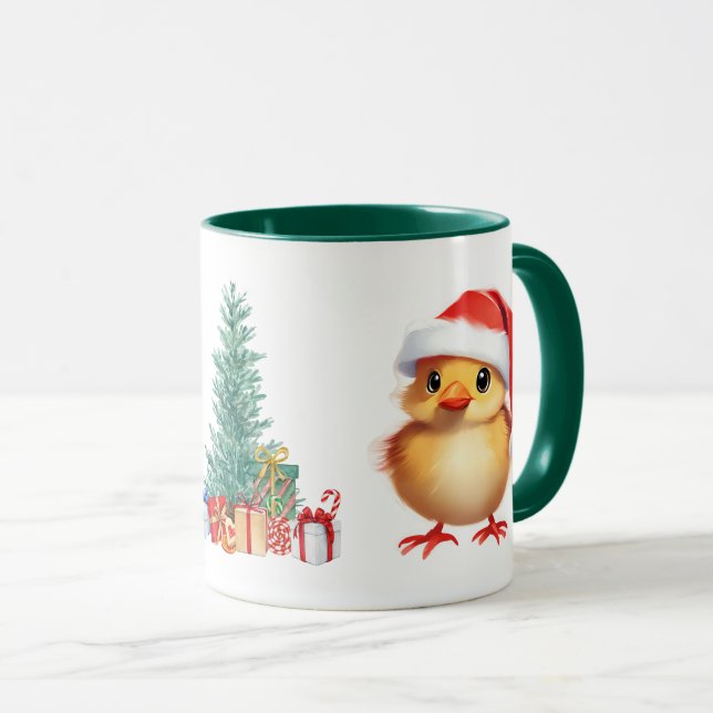 Taza Ropa de Navidades de Santa y de bebé de animales (Anverso derecho)