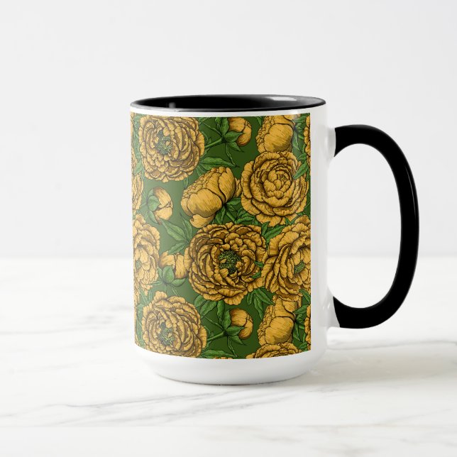 Taza Ropa de peonía amarilla (Derecha)