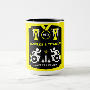 Taza Ropa deportiva de baloncesto en silla de ruedas